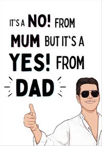Tap to view A No From Mum Father's Day Card