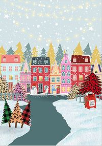 Tap to view Scenic Houses Christmas Card