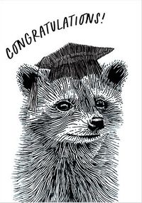 Tap to view Graduation Congrats Raccoon Card