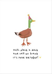 Tap to view Pluck a Duck Birthday Card