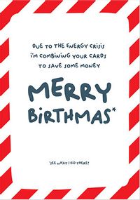 Tap to view Merry Birthmas Saving Card