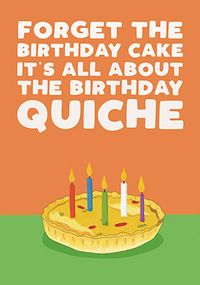 Tap to view Birthday Quiche Birthday Card