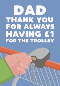 Tap to view Pound for the Trolley Father's Day Card