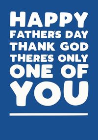 Tap to view Only One of You Father's Day Card