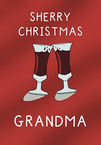 Tap to view Merry Christmas Grandma Wine Card