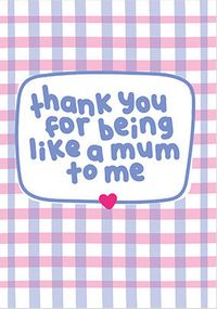 Tap to view Like a Mum to me Thank You Mother's Day Card