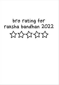Tap to view Bro Rating 2022 Rakhi Card