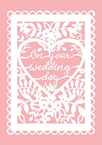 Tap to view Pink On your Wedding Day Card