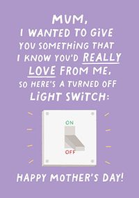 Tap to view Light Switch Mother's Day Card