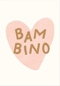 Tap to view Bambino New Baby Card Pink