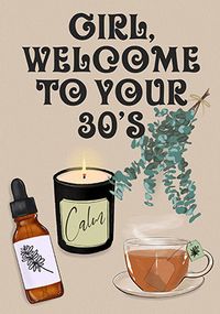 Tap to view Girl Welcome to your 30s Birthday Card