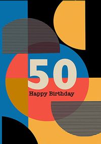 Tap to view 50th Birthday Modern Card