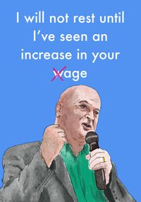 Tap to view Wage Joke Birthday Card