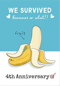 Tap to view Banana Anniversary Card