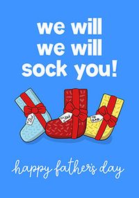 Tap to view We Will Sock You Father's Day Card