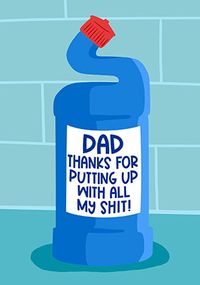 Tap to view Dad Putting Up With Father's Day Card