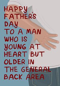 Tap to view Young at Heart  Father's Day Card