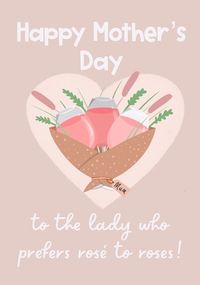 Tap to view Prefer Rose to Roses Mother's Day Card
