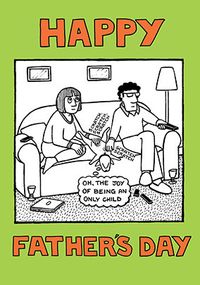Tap to view Only Child Father's Day Card
