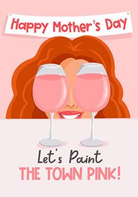 Tap to view Paint the Town Pink Mother's Day Card