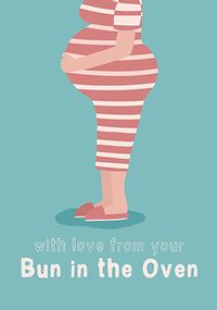 Tap to view Bun in the Oven Mother's Day Card
