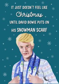 Tap to view Snowman Scarf Christmas Card