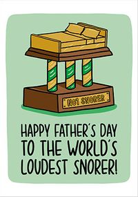 Tap to view Loudest Snorer Father's Day Card