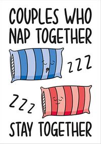 Tap to view Couples Who Nap Together Card
