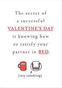 Tap to view Satisfying in Bed Valentine's Day Card