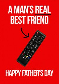 Tap to view A Man's Real Best Friend Father's Day Card