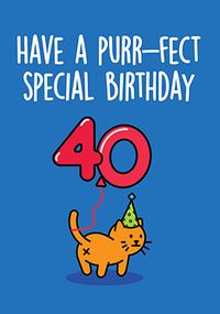 Tap to view Purr-fect Birthday Cat Card