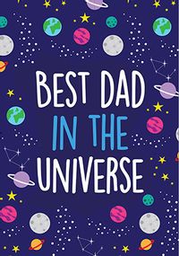 Tap to view Best Dad in the Universe Cute Father's Day Card