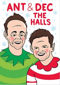 Tap to view The Halls Spoof Christmas Card