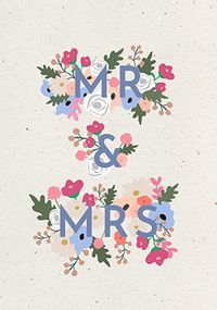 Tap to view Mr & Mrs Floral Wedding Card