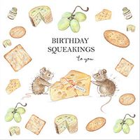 Tap to view Cheese and Crackers Squeakings Birthday Card