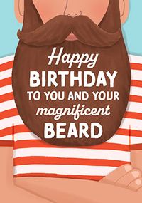 Tap to view Magnificent Beard Birthday Card