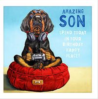 Tap to view Gamer Son Square Birthday Card