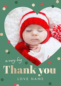 Tap to view Shine Bright Thank You Photo Christmas Postcard