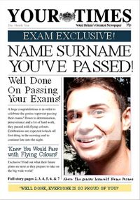 Tap to view Spoof Newspaper - Your Times Passed Exams