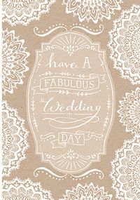 Tap to view White Crochet Wedding Card