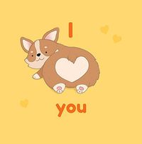 Tap to view Corgi Heart Butt Anniversary Card