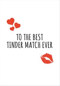 Tap to view Best Tinder Match Ever Valentine's Card
