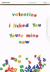 Tap to view I Licked You Valentine's Card