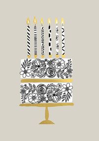 Tap to view Decorative Birthday Cake Card
