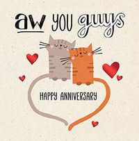 Tap to view Aw You Guys Anniversary Card