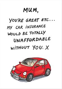 Tap to view Car Insurance Mother's Day Card