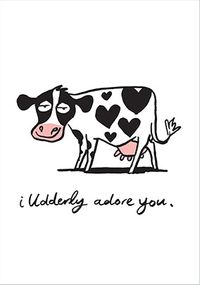 Tap to view Udderly Adore You Valentine Card