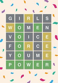 Tap to view Girls Women Voice Empowering Card