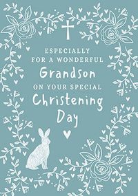 Tap to view Wonderful Grandson Christening Card
