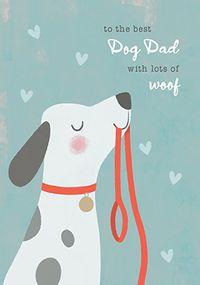 Tap to view Best Dog Dad Father's Day Card